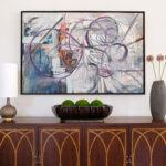 Installation View of Abstract Expressionist Painting