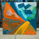 Large Colorful Abstract Painting