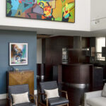 Installation View of Large Mural Like Painting
