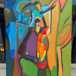 Large Colorful Abstract Painting